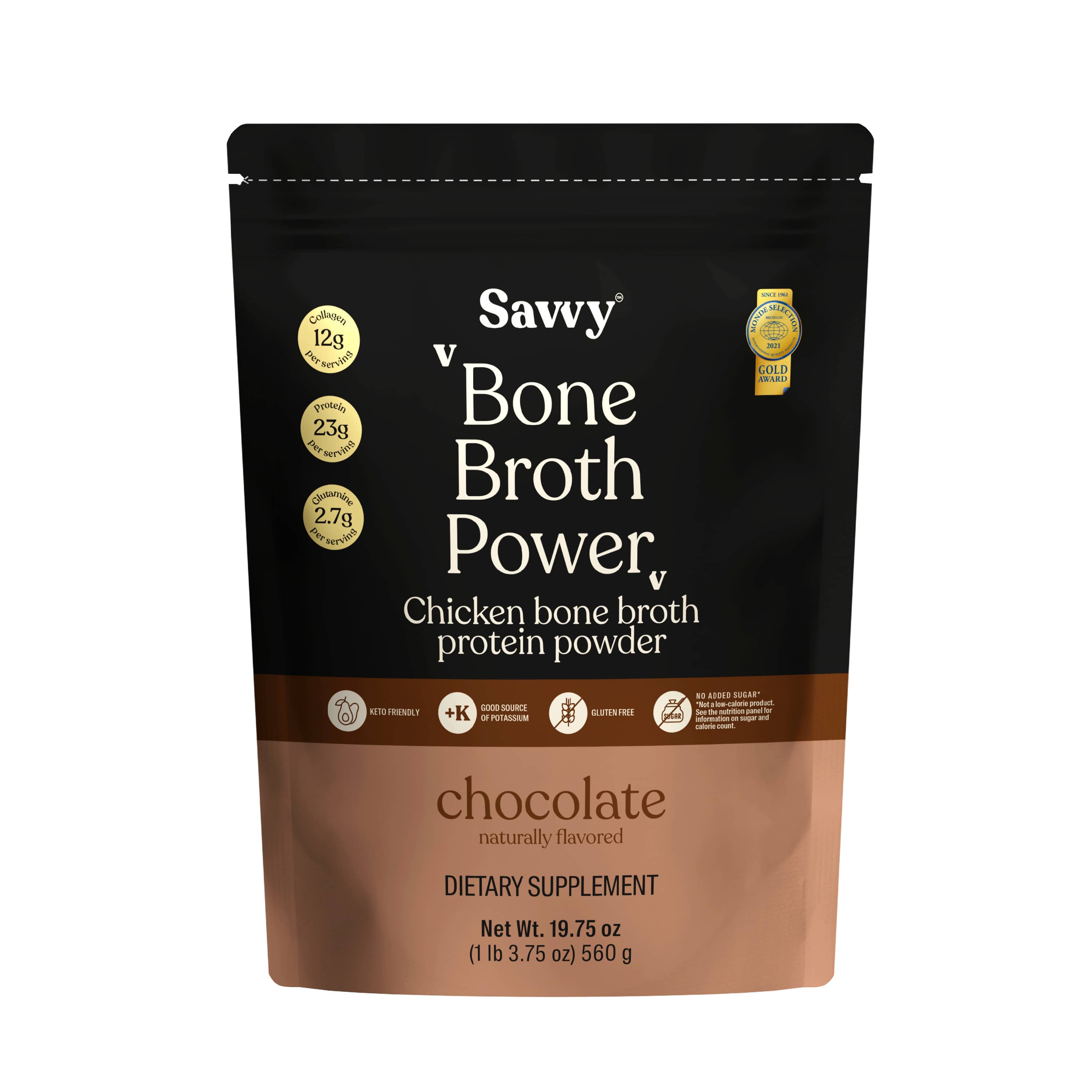 Savvy Bone Broth Power® chocolate 560gr