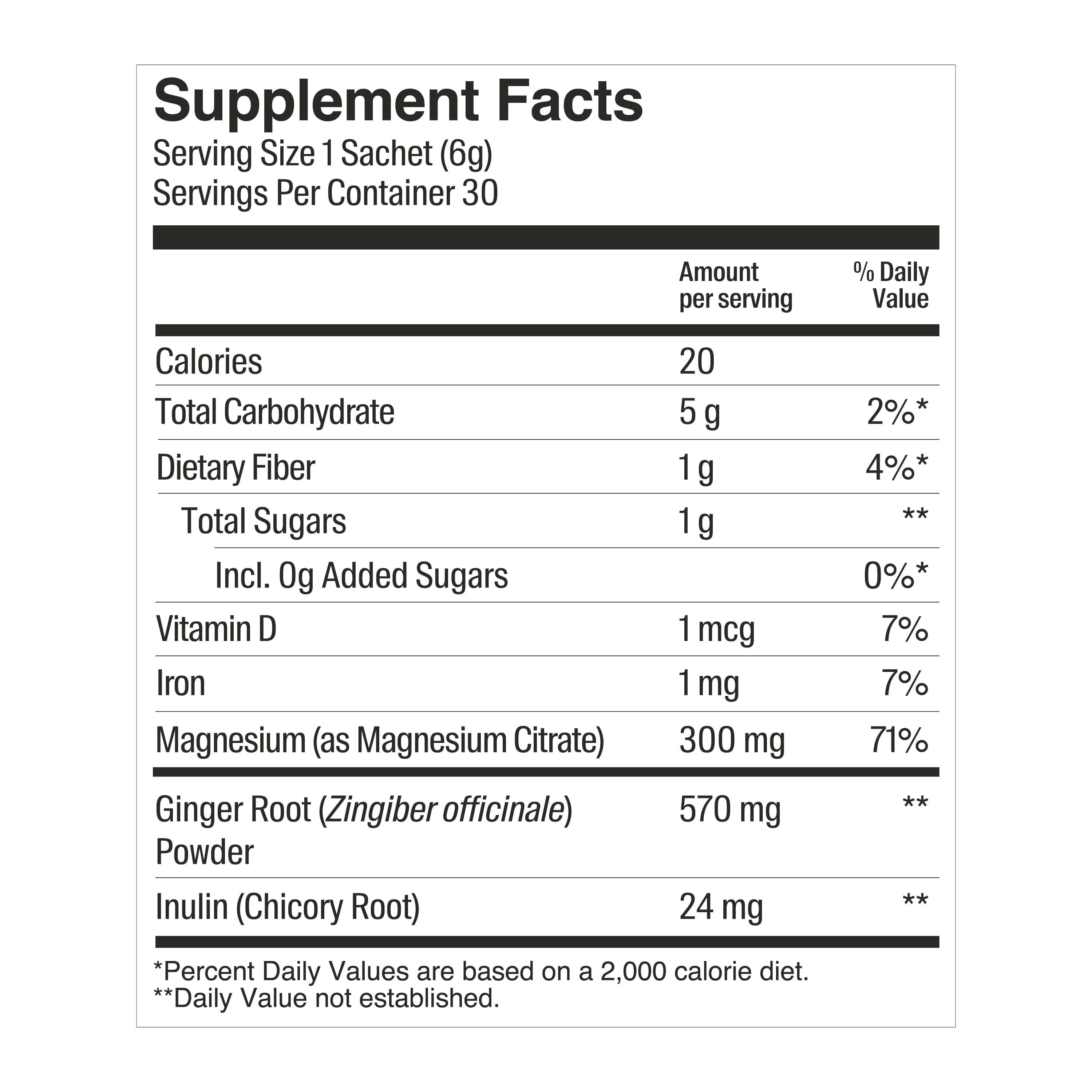 Savvy Magnesium Citrate Great Day® lemon gingerine