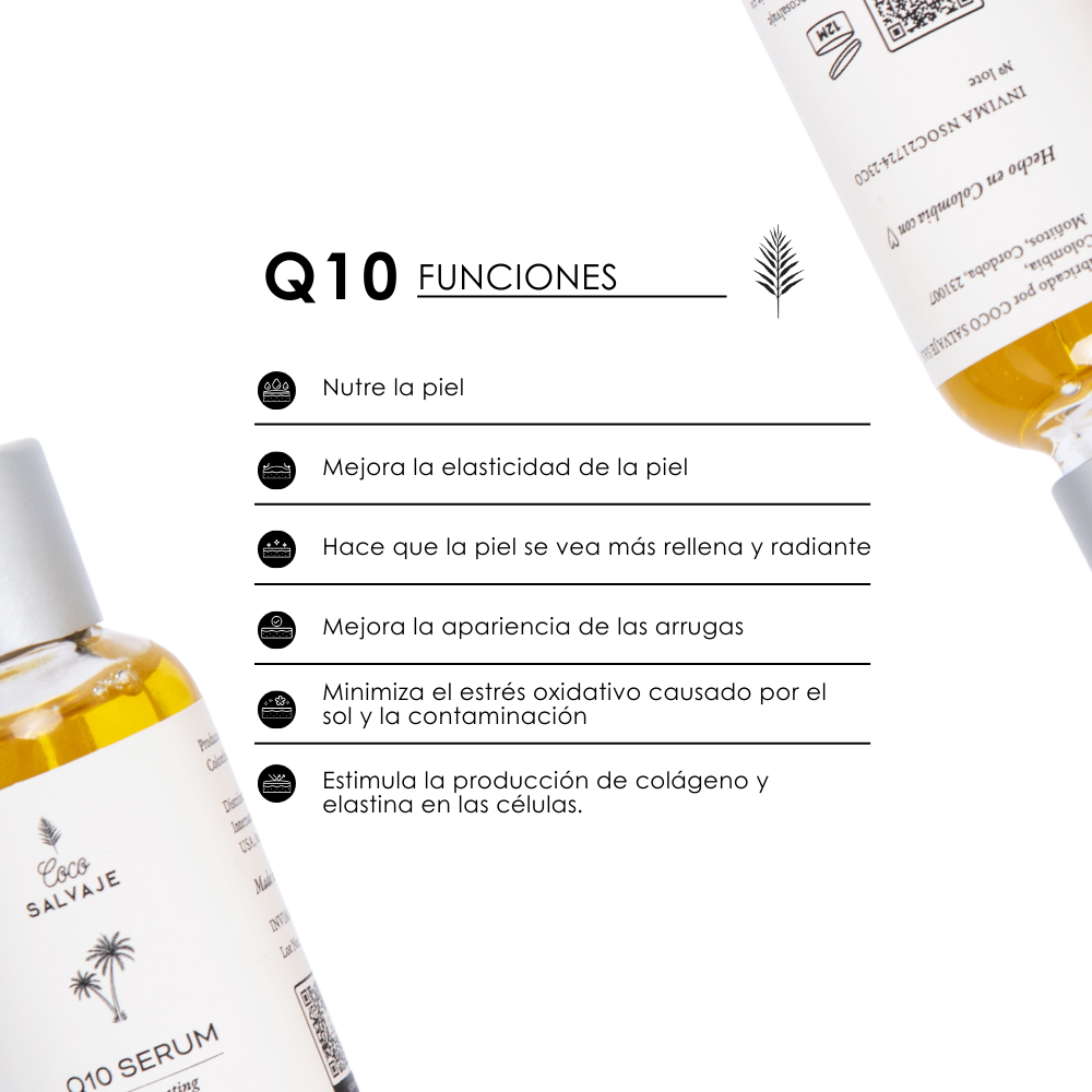 Facial serum with Coenzyme Q10