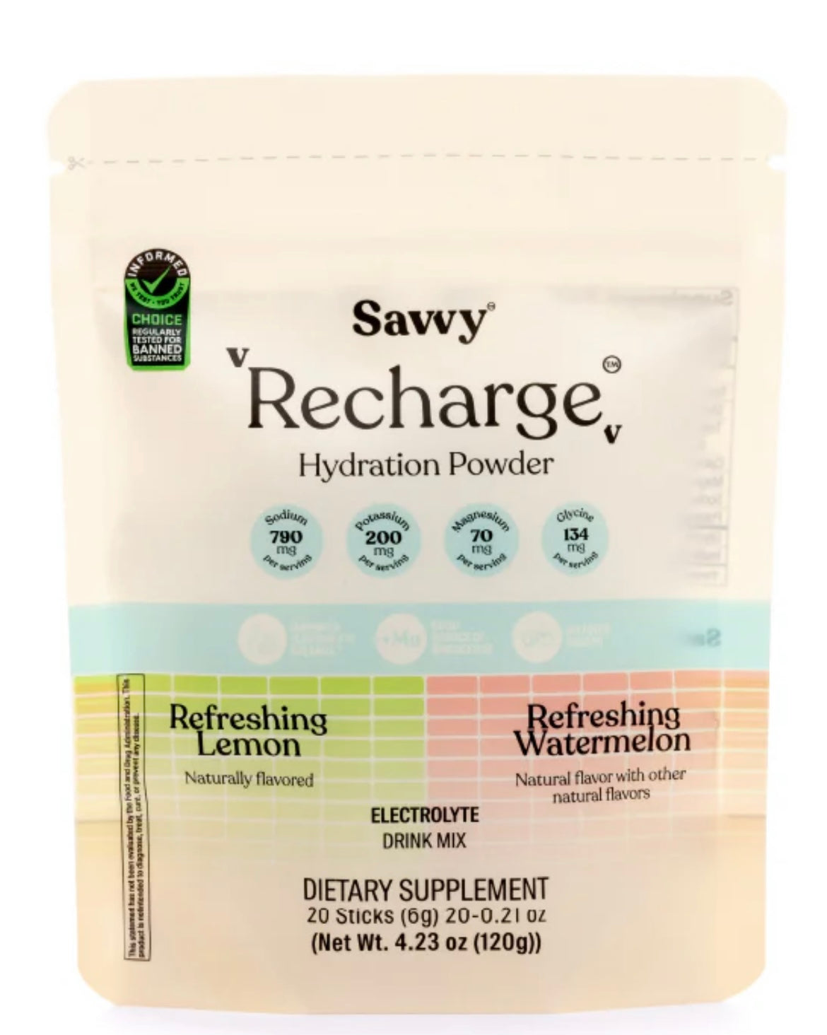 Savvy Recharge variety pack Doypack 20x6g