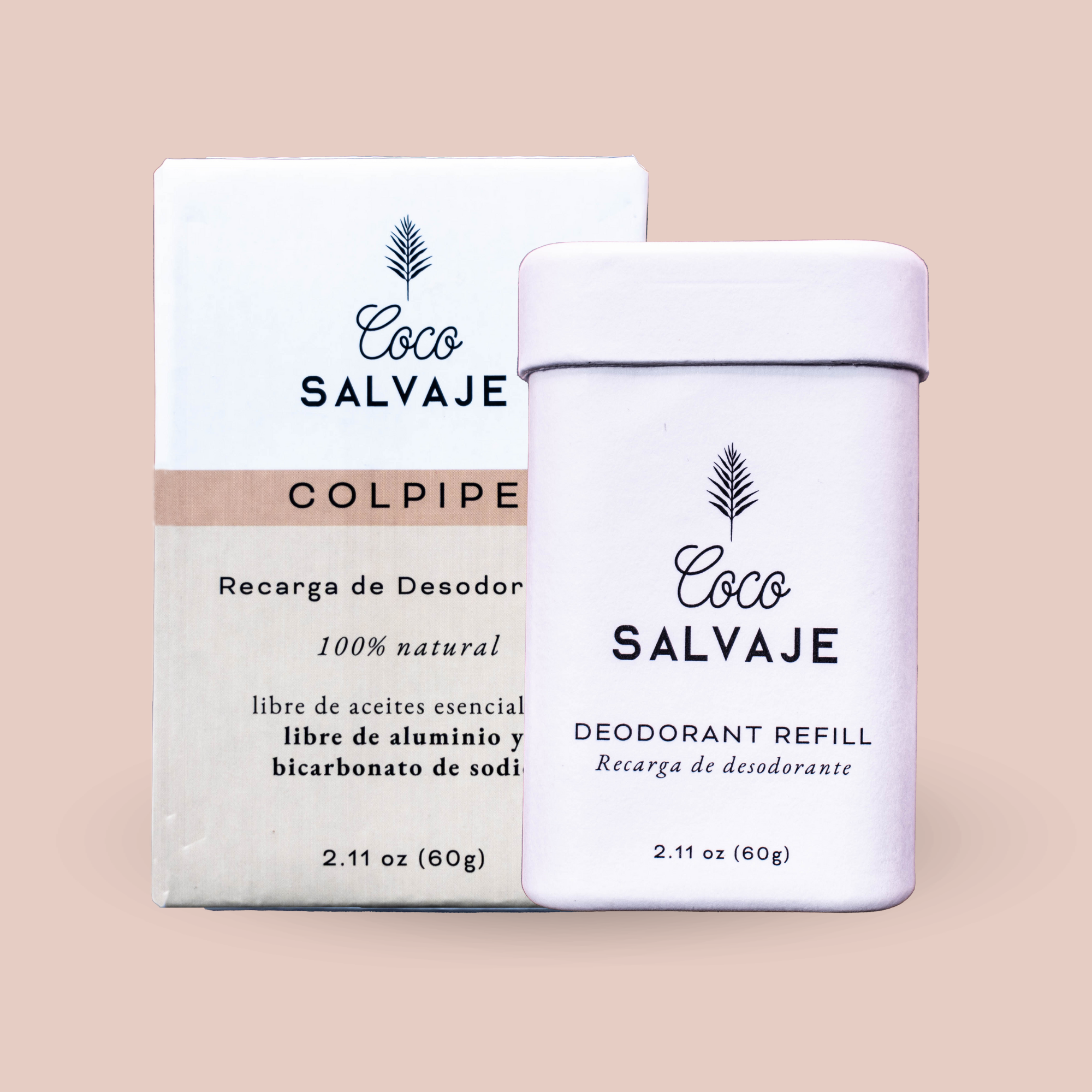 COLPIPE natural deodorant stick with a gentle scent for sensitive skin. 60 g