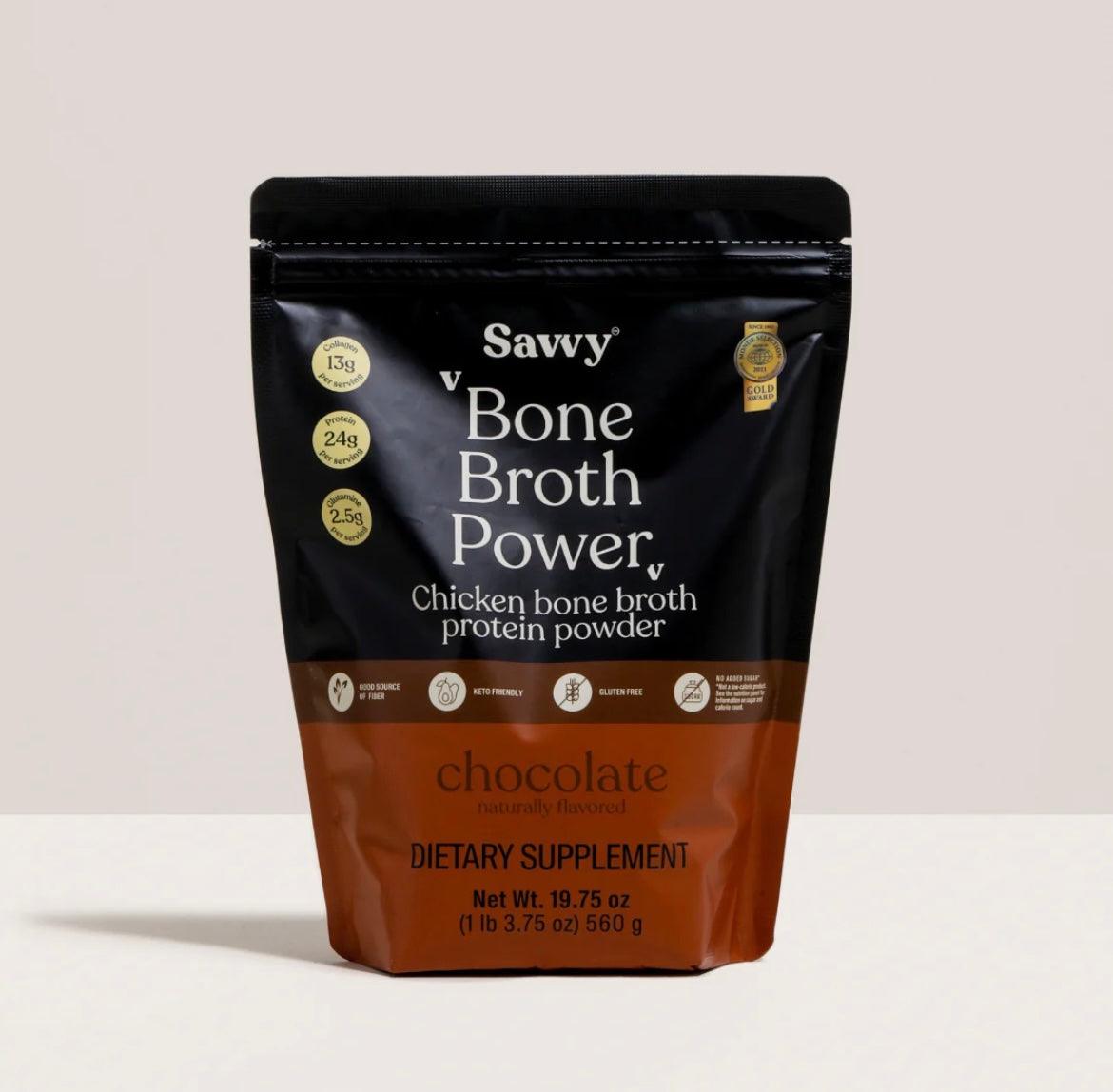 Savvy Bone Broth Power® chocolate 560gr - Delicious Balance