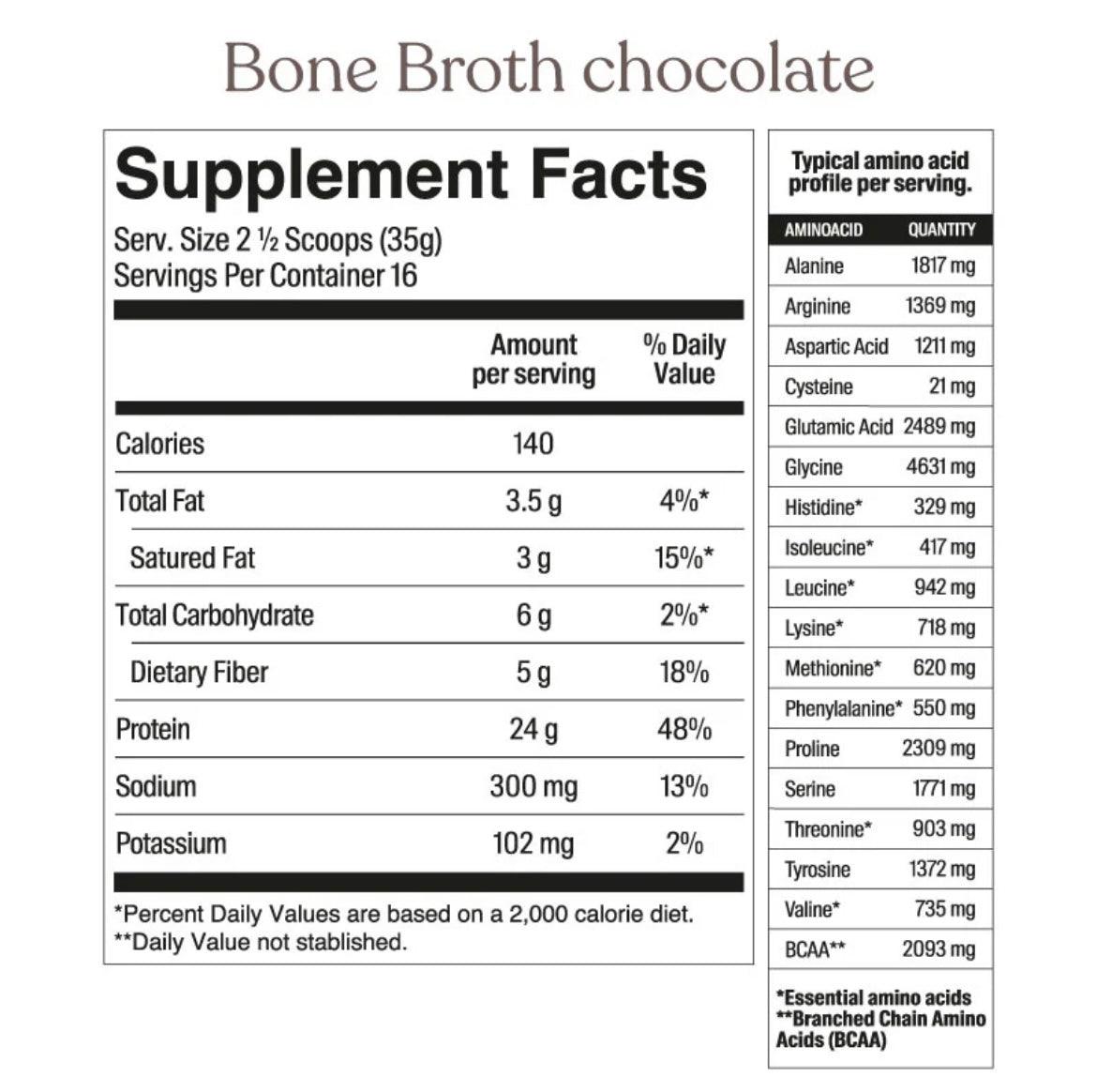 Savvy Bone Broth Power® chocolate 560gr - Delicious Balance