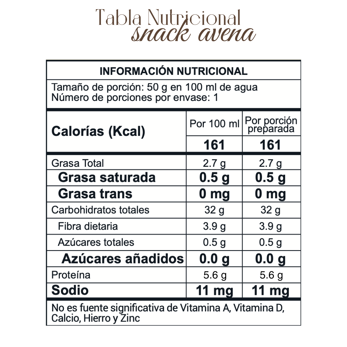 Avena instantánea sabor a syrup de Carmelo - Viva Natur