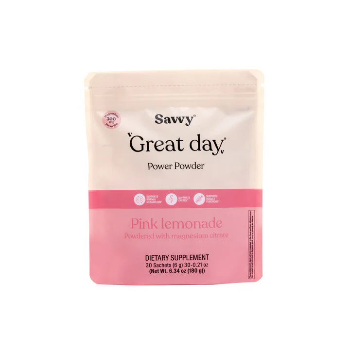 Savvy Magnesium Citrate Great Day® Pink Lemonade 3x6gr