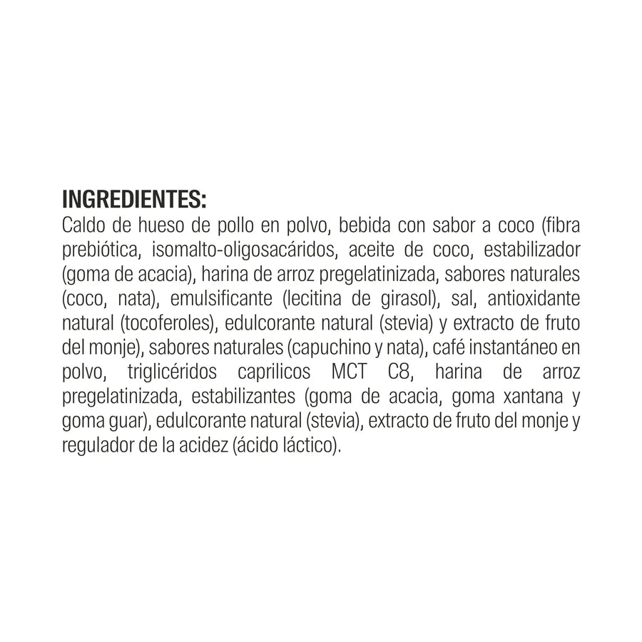 Savvy: Bone Broth Power® Capuchino 560 gramos - Proteína en polvo