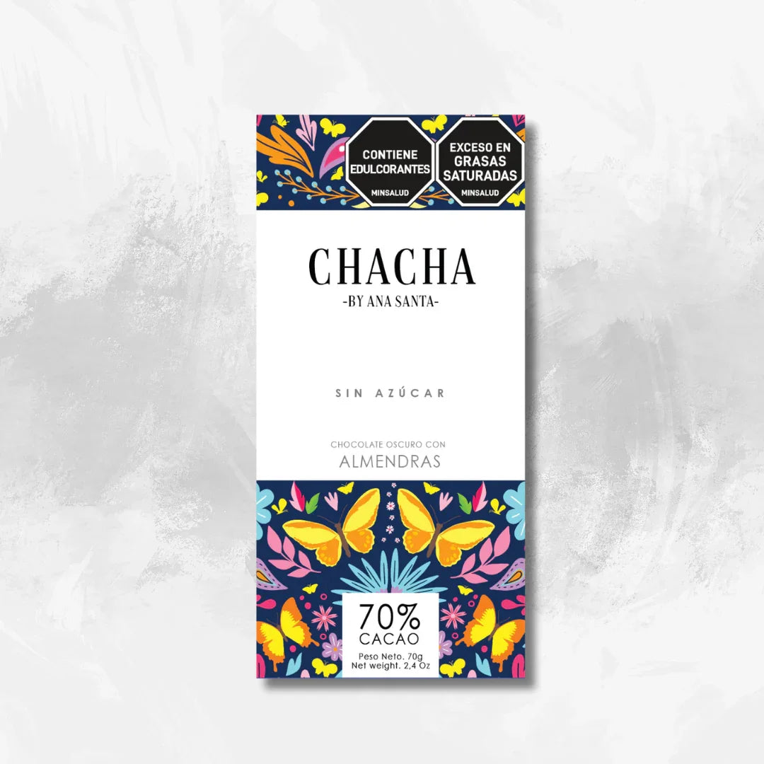 Chacha: Chocolate con Almendras - Pack de 4 unidades