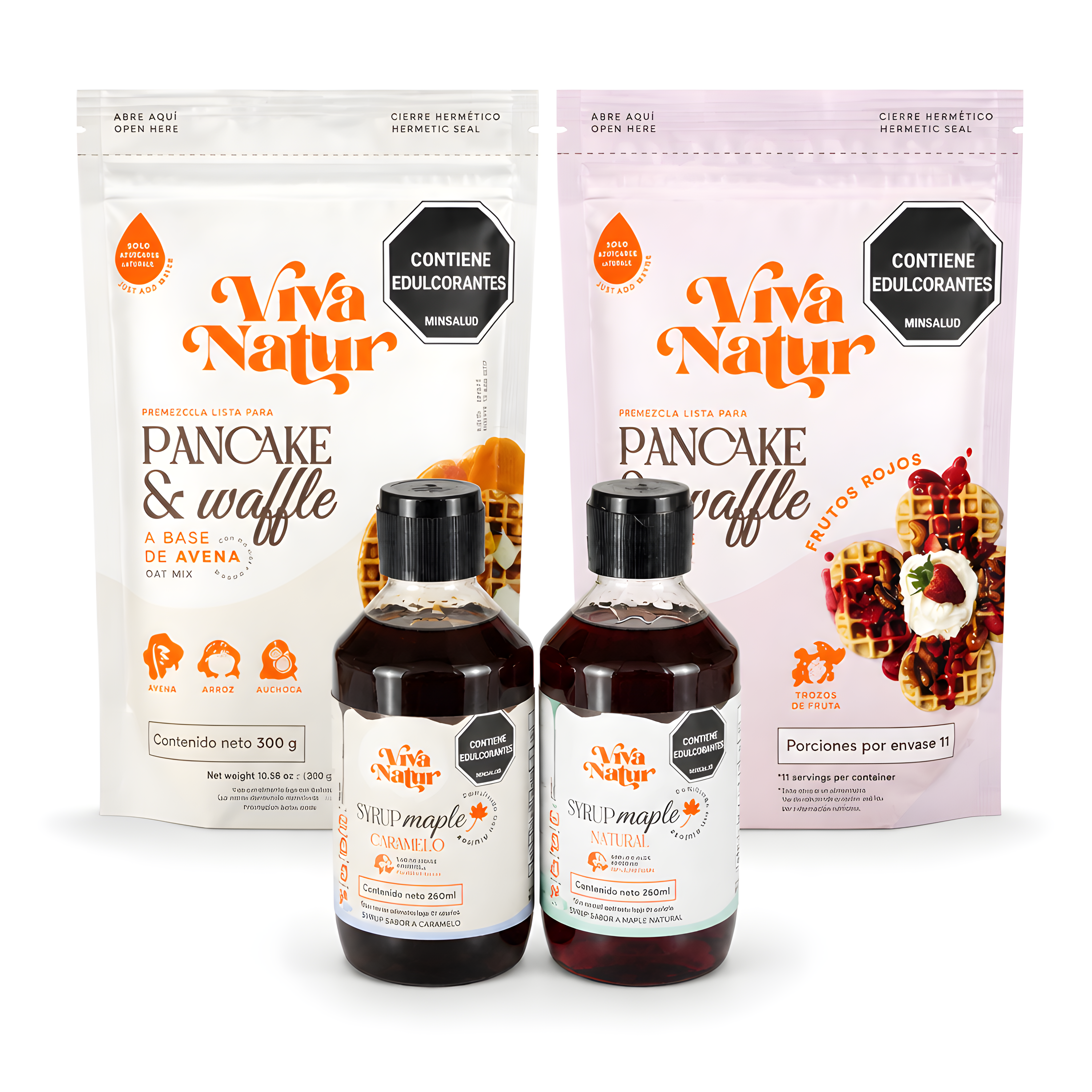Combo Increíble 2 Syrups + 2 Premezclas Viva Natur
