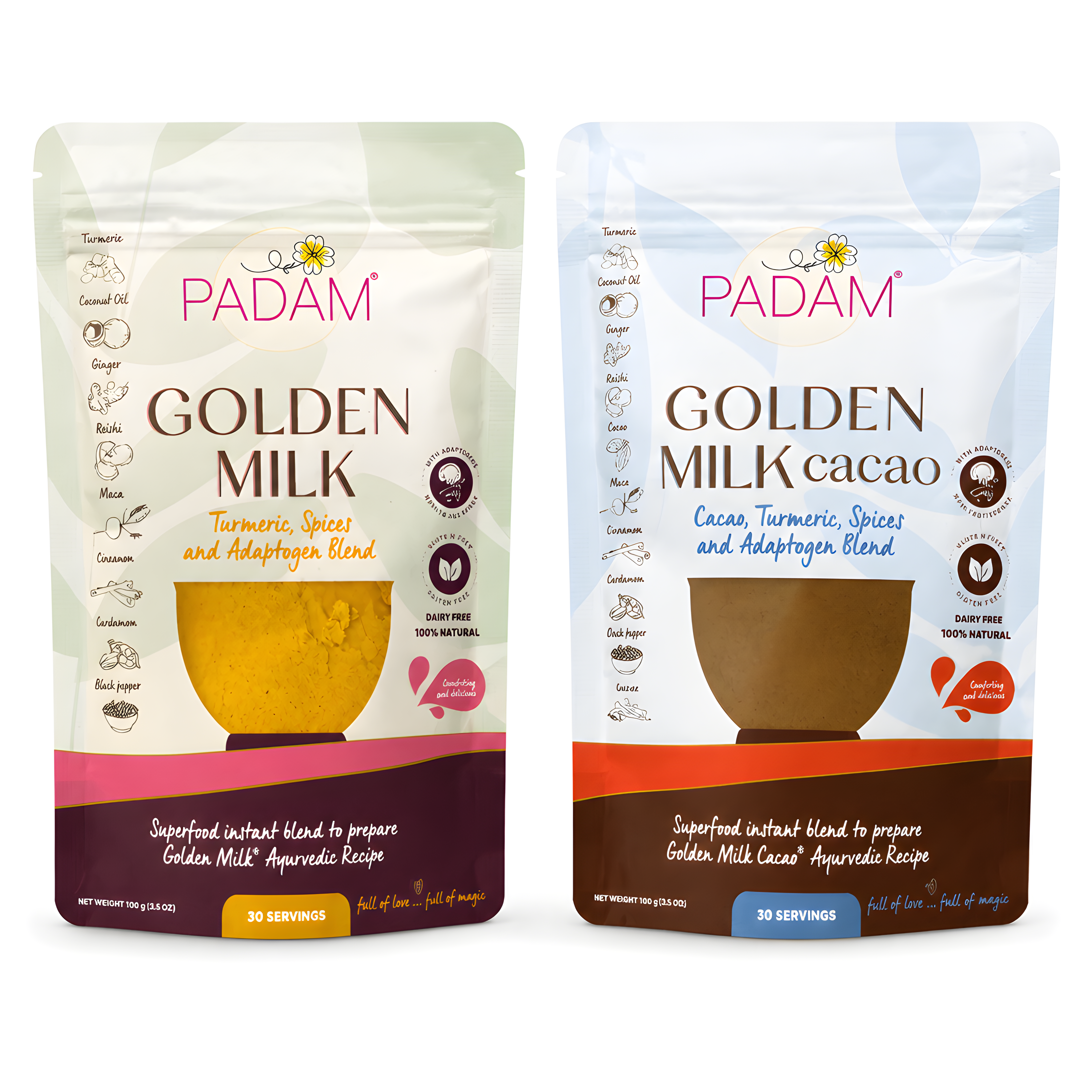 Combo Dorado Padam Golden Milk + Golden Cacao