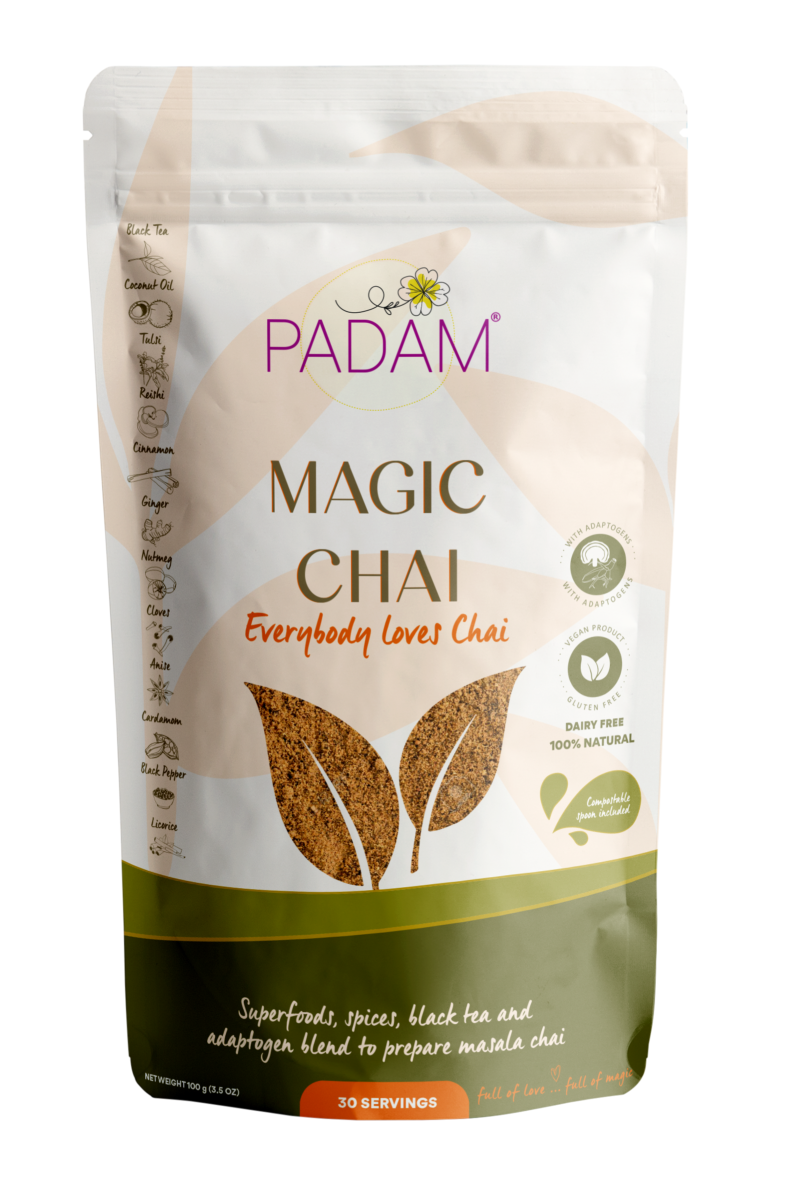 PADAM Magic Chai. 100 gr. 30 servings