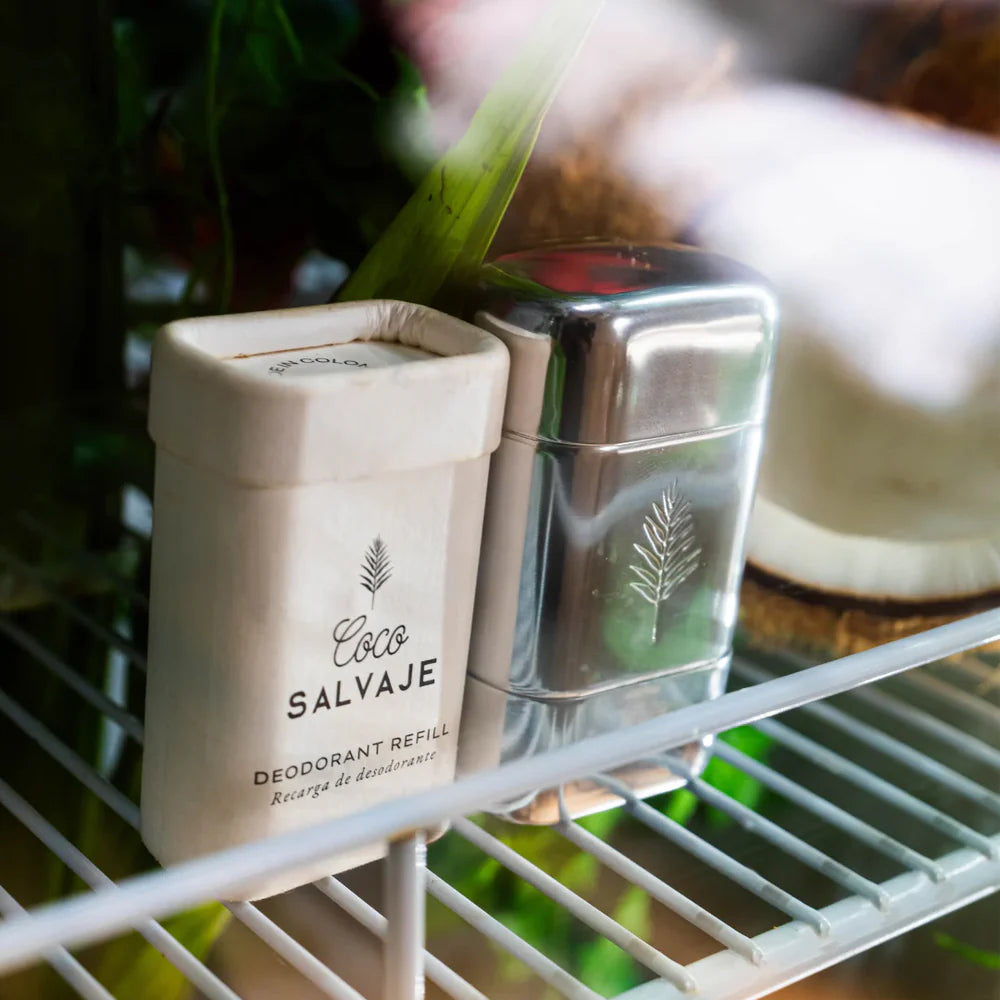 Estuche metálico de aluminio para desodorante ecológico - Coco Salvaje